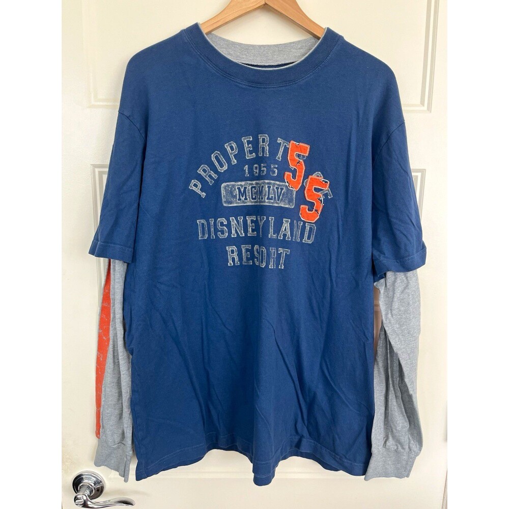 Disneyland Resort Property of 1955 Layered Long Sleeve Shirt Blue XXL